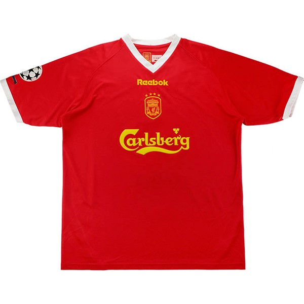 Tailandia Camiseta Liverpool 1ª Kit Retro 2001 2003 Rojo